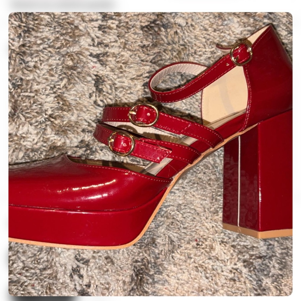 Elegant Red Women's Heels